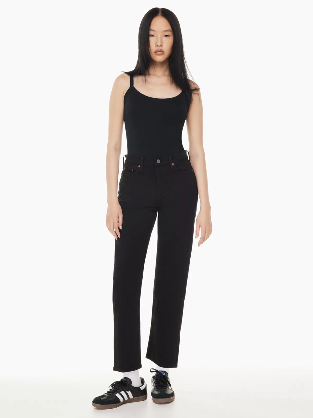 Levi's Wedgie Straight Leg Women's Jeans in Black 32 - Picture 4 of 14